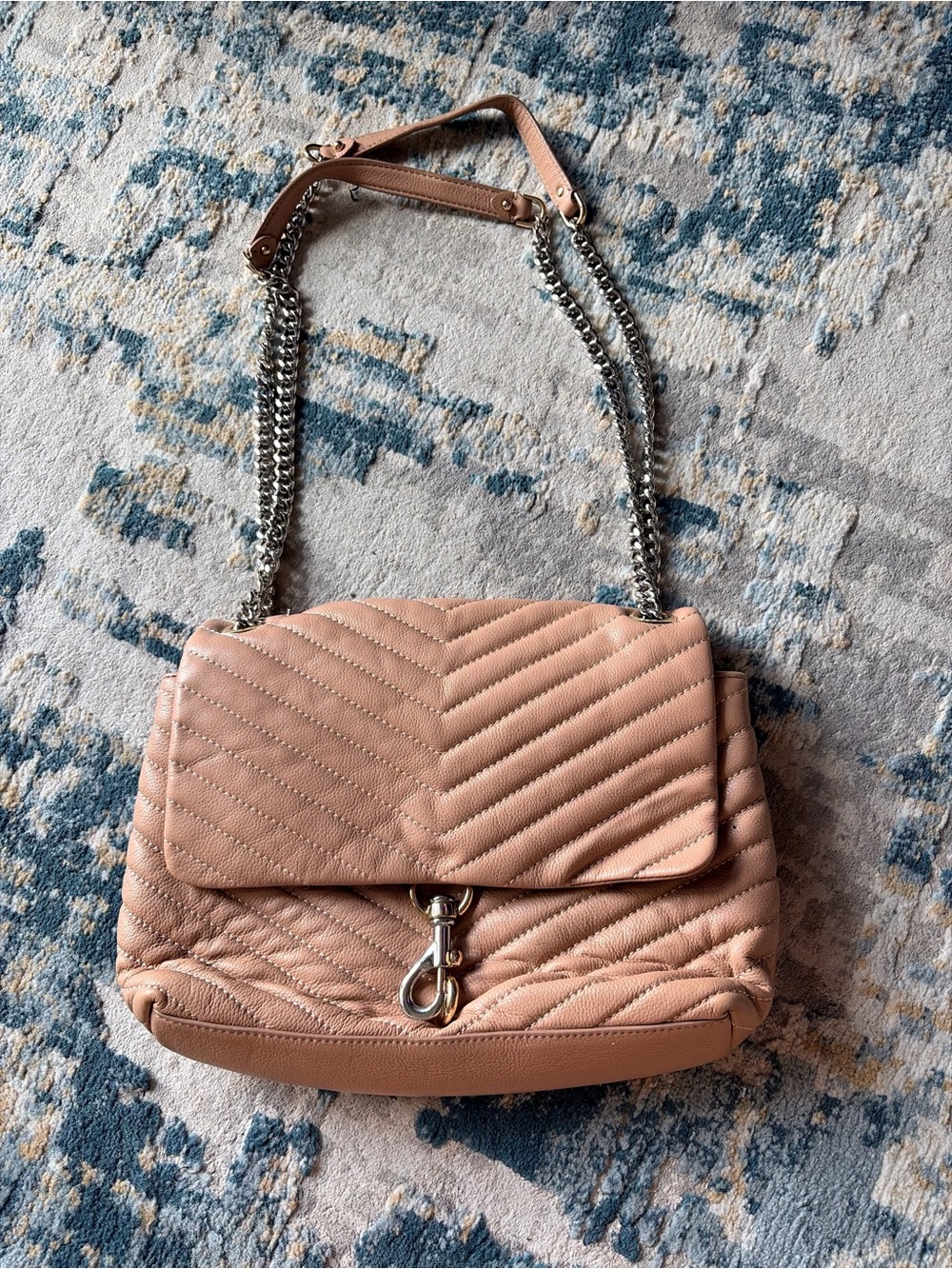 Rebecca Minkoff Quilted Shoulder Bag in Blush
